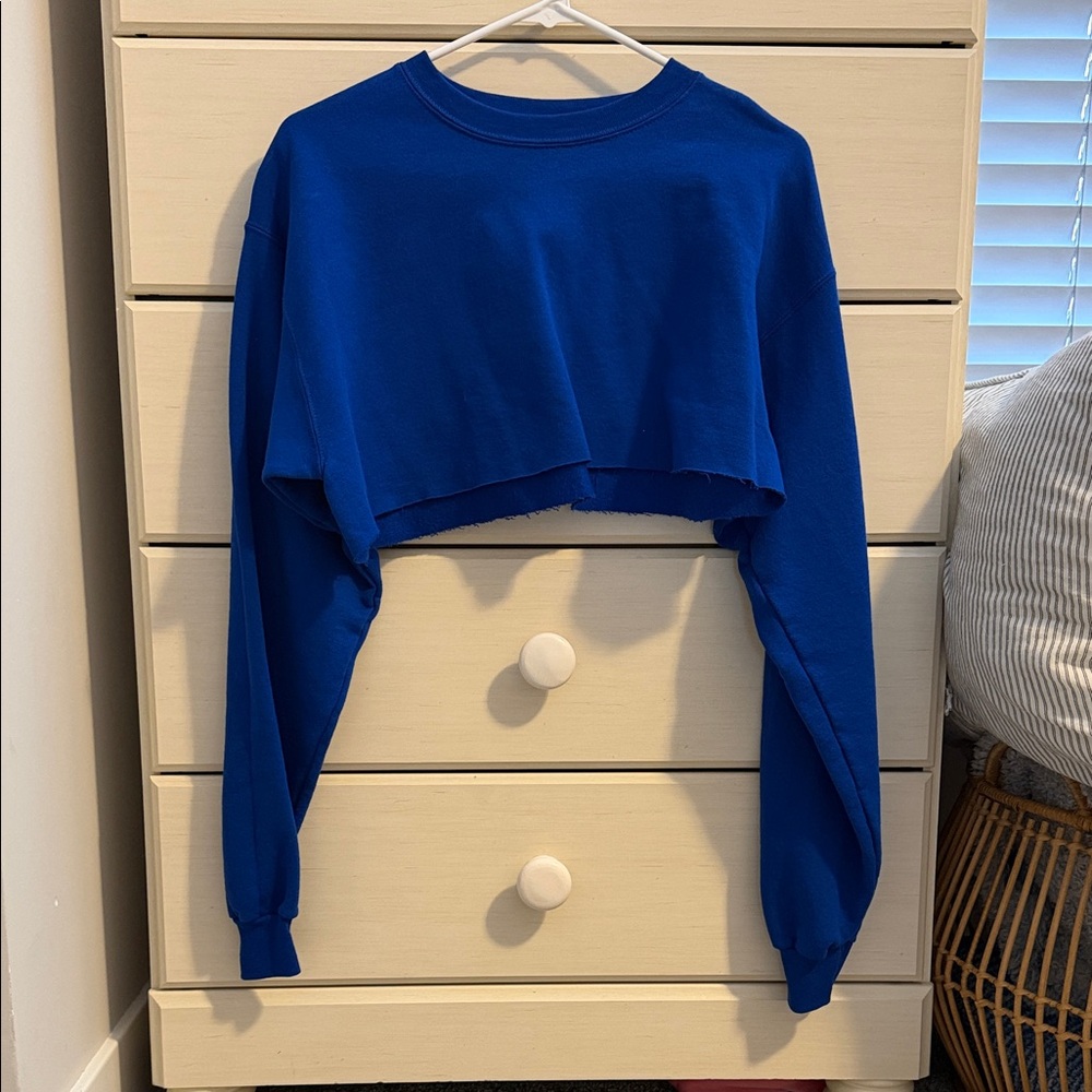 Hanes Royal Blue Crop Top